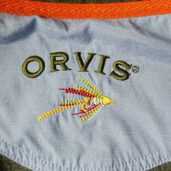 Orvis Men's Signature Quarter Zip Sweatshirt Grey Size XL - Picture 9 of 16